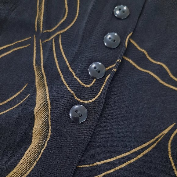 Vtg 90s slinky maxi button skirt - Susan Lawrence brand - Picture 7 of 8